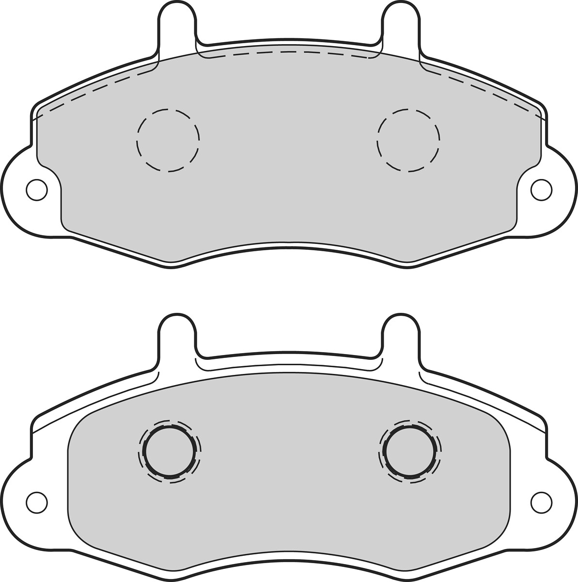 Jeu de 4 plaquettes de frein VALEO ref. 302752